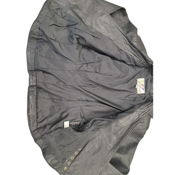 Authentic Vintage Black Leather Jacket - Picture 11 of 14